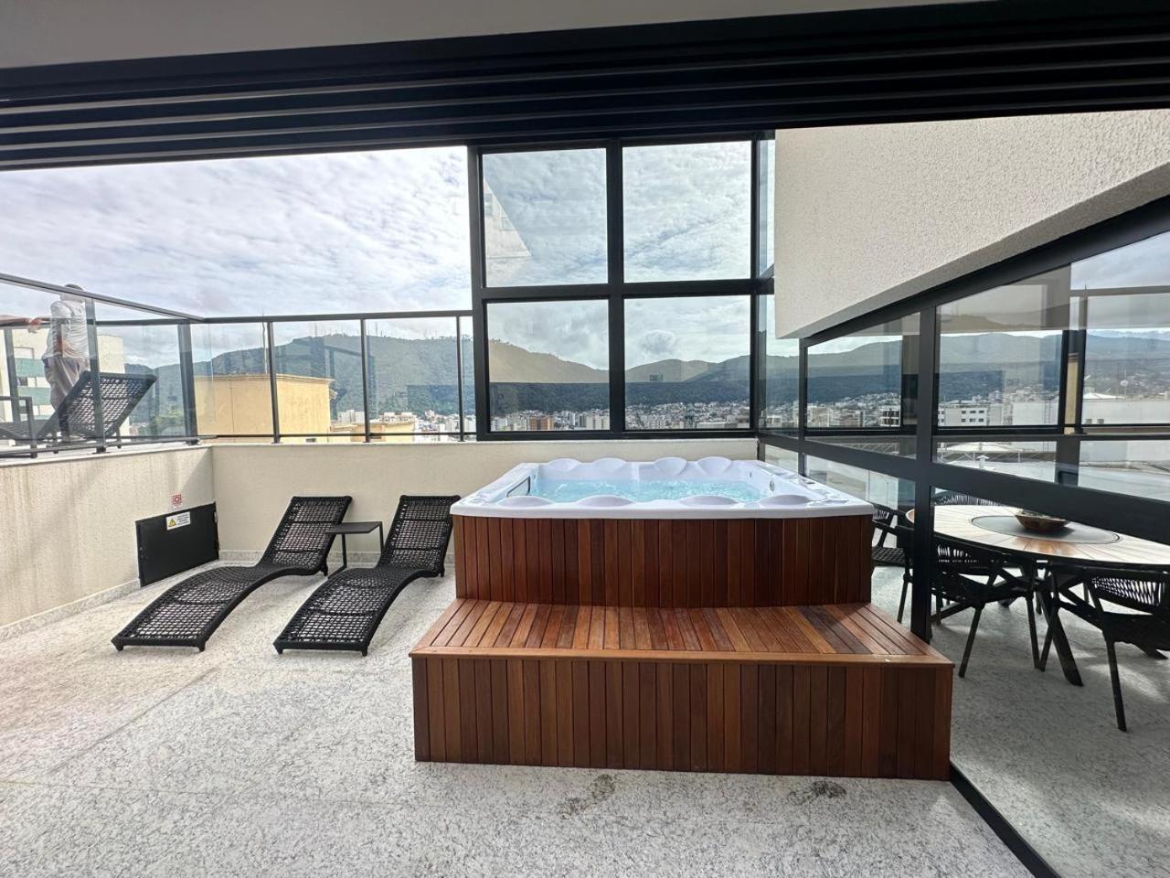 Studio Central Com Lazer E Spa Poços de Caldas Exterior foto